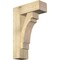 Ekena Millwork Merced Block Rough Sawn Bracket w/ Offset Brace, Douglas Fir, 8"W x 22"D x 34"H BKT0806X22X34MRC05RDF - alternate 1